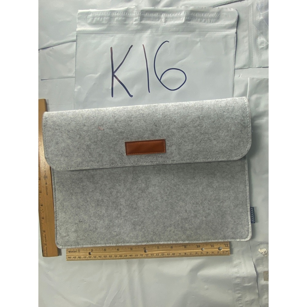 Light Gray Felt Laptop Sleeve Case Pouch Cover Slim‎ Fit